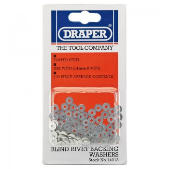 Rivet Backing Washers, 2.4mm (100 Piece) Rivet Backing Washers, 2.4mm (100 Piece)