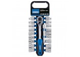 Combined MM/AF Socket and Ratchet Set, 1/2” Sq. Dr. (20 Piece)