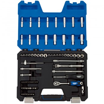 MM/AF Combined Socket Set, 1/4” Sq. Dr. (75 Piece) MM/AF Combined Socket Set, 1/4” Sq. Dr. (75 Piece)