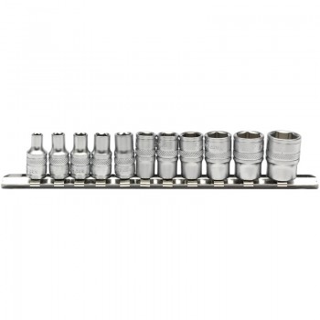Imperial Socket Set on a Metal Rail, 1/4” Sq. Dr. (11 Piece) Imperial Socket Set on a Metal Rail, 1/4” Sq. Dr. (11 Piece)