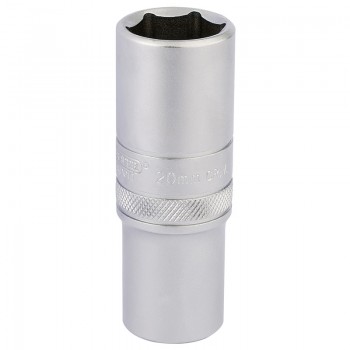 6 Point Metric Deep Socket, 1/2” Sq. Dr., 20mm 6 Point Metric Deep Socket, 1/2” Sq. Dr., 20mm