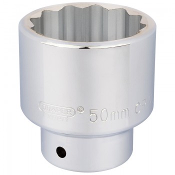 12 Point Socket, 3/4” Sq. Dr., 50mm 12 Point Socket, 3/4” Sq. Dr., 50mm