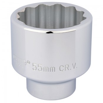 12 Point Socket, 3/4” Sq. Dr., 55mm 12 Point Socket, 3/4” Sq. Dr., 55mm