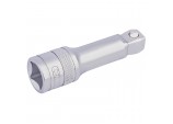 Satin Chrome Wobble Extension Bar, 1/2&rdquo; Sq. Dr., 75mm