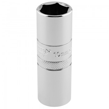 10mm Thread 6 Point Spark Plug Socket, 1/2” Sq. Dr., 16mm 10mm Thread 6 Point Spark Plug Socket, 1/2” Sq. Dr., 16mm