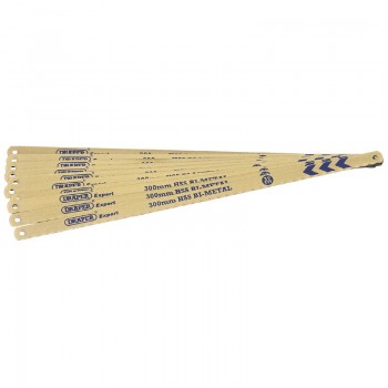 Bi-metal Hacksaw Blades, 300mm, 18tpi (Pack of 10) Bi-metal Hacksaw Blades, 300mm, 18tpi (Pack of 10)