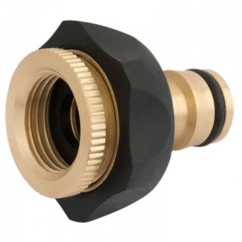 Brass and Rubber Tap Connector, 1/2 - 3/4” Brass and Rubber Tap Connector, 1/2 - 3/4”