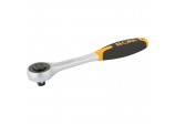 Elora Push Through Soft Grip Reversible Ratchet, 1/2” Sq. Dr., 200mm