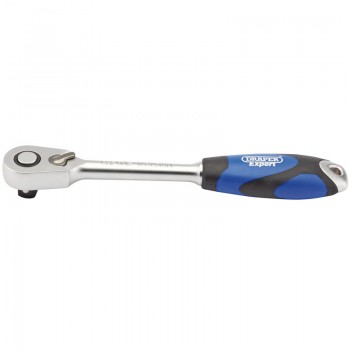 60 Tooth Micro Head Reversible Soft Grip Ratchet, 1/2” Sq. Dr. 60 Tooth Micro Head Reversible Soft Grip Ratchet, 1/2” Sq. Dr.