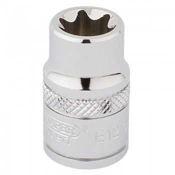 Draper TX-STAR® Socket, 3/8” Sq. Dr., E12 Draper TX-STAR® Socket, 3/8” Sq. Dr., E12