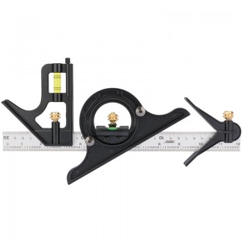 Combination Square with Centre Head and Protractor, 300mm Combination Square with Centre Head and Protractor, 300mm