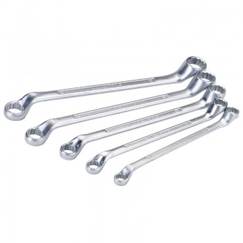 Cranked Metric Ring Spanner Set (5 Piece) Cranked Metric Ring Spanner Set (5 Piece)