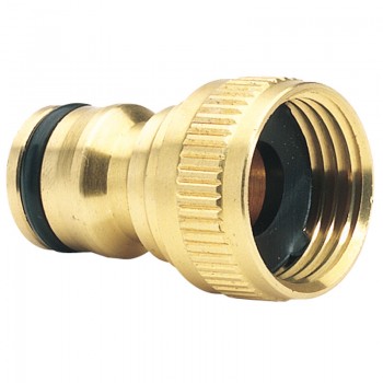 Brass Garden Hose Tap Connector, 1/2” Brass Garden Hose Tap Connector, 1/2”