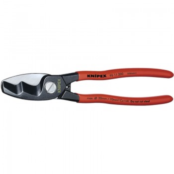Knipex 95 11 200 Copper or Aluminium Only Cable Shear, 200mm Knipex 95 11 200 Copper or Aluminium Only Cable Shear, 200mm