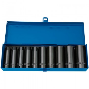 Draper HI-TORQ® Metric Deep Impact Socket Set, 1/2” Sq. Dr. (10 Piece) Draper HI-TORQ® Metric Deep Impact Socket Set, 1/2” Sq. Dr. (10 Piece)