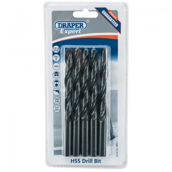 HSS Drill Bit, 12.0mm (Pack of 5) HSS Drill Bit, 12.0mm (Pack of 5)