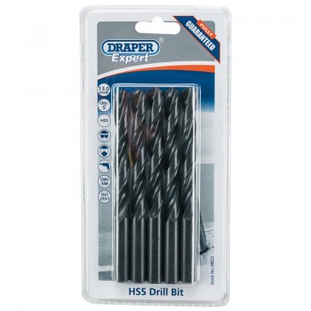 HSS Drill Bit, 13.0mm (Pack of 5) HSS Drill Bit, 13.0mm (Pack of 5)