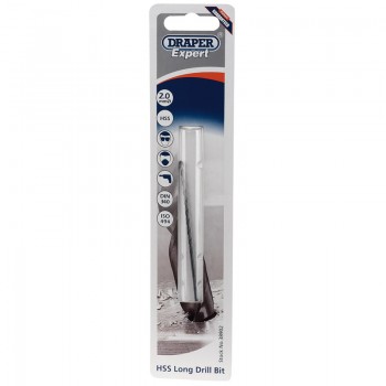 HSS Extra Long Drill Bit, 2.0 x 85mm HSS Extra Long Drill Bit, 2.0 x 85mm