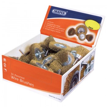 Countertop Display of Cup and Rotary Wire Brushes Countertop Display of Cup and Rotary Wire Brushes