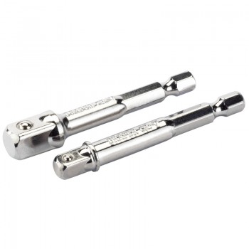 1/4” Hex. Socket Drive Adaptor Set, 1 x 1/4” Sq. Dr., 1 x 3/8” Sq. Dr. 1/4” Hex. Socket Drive Adaptor Set, 1 x 1/4” Sq. Dr., 1 x 3/8” Sq. Dr.