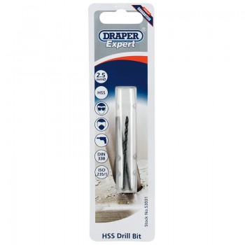 2.5mm HSS Twist Drill for 3 x 0.5 Taps