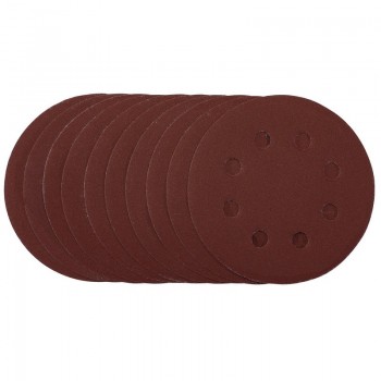 Sanding Discs, 115mm, 240 Grit, Hook & Loop (Pack of 10) Sanding Discs, 115mm, 240 Grit, Hook & Loop (Pack of 10)