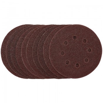Sanding Discs, 125mm, Hook & Loop, 40 Grit, (Pack of 10) Sanding Discs, 125mm, Hook & Loop, 40 Grit, (Pack of 10)