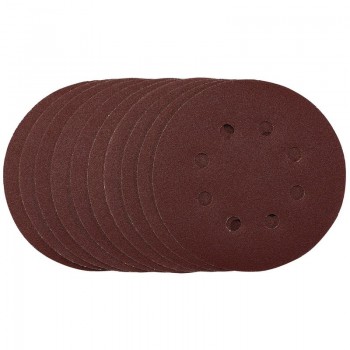 Sanding Discs, 125mm, Hook & Loop, 120 Grit, (Pack of 10) Sanding Discs, 125mm, Hook & Loop, 120 Grit, (Pack of 10)