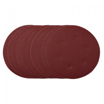 Sanding Discs, 150mm, Hook & Loop, 120 Grit, (Pack of 10) Sanding Discs, 150mm, Hook & Loop, 120 Grit, (Pack of 10)