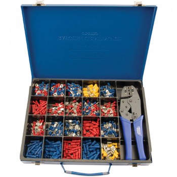 Ratchet Crimping Tool and Terminal Kit, 220mm Ratchet Crimping Tool and Terminal Kit, 220mm