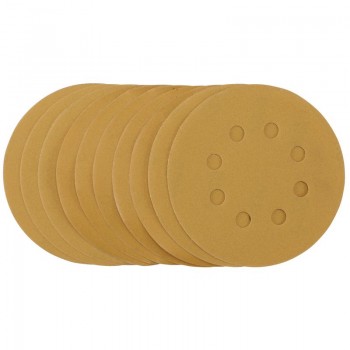 Gold Sanding Discs with Hook & Loop, 125mm, 320 Grit (Pack of 10) Gold Sanding Discs with Hook & Loop, 125mm, 320 Grit (Pack of 10)