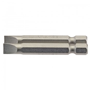 Plain Slot Insert Bit, 6.5mm, 1/4” Hex, 50mm Long (Pack of 2) Plain Slot Insert Bit, 6.5mm, 1/4” Hex, 50mm Long (Pack of 2)