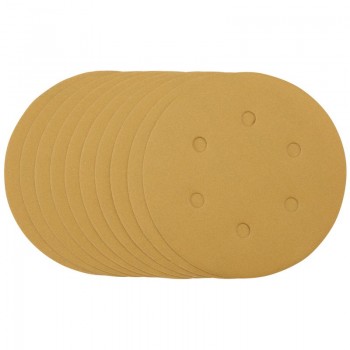 Gold Sanding Discs with Hook & Loop, 150mm, 320 Grit (Pack of 10) Gold Sanding Discs with Hook & Loop, 150mm, 320 Grit (Pack of 10)