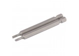 Plain Slot Insert Bit, 3mm, 1/4&rdquo; Hex, 75mm Long (Pack of 2)