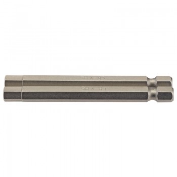 Hexagonal Insert Bit, 6mm, 1/4” Hex, 75mm Long (Pack of 2) Hexagonal Insert Bit, 6mm, 1/4” Hex, 75mm Long (Pack of 2)
