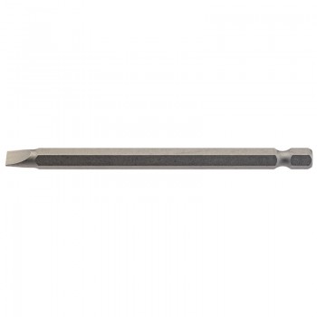 Plain Slot Insert Bit, 6mm, 1/4” Hex, 100mm Long (Pack of 1) Plain Slot Insert Bit, 6mm, 1/4” Hex, 100mm Long (Pack of 1)
