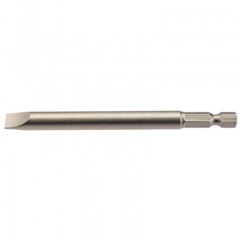 Plain Slot Insert Bit, 8mm, 1/4” Hex, 100mm Long (Pack of 1) Plain Slot Insert Bit, 8mm, 1/4” Hex, 100mm Long (Pack of 1)