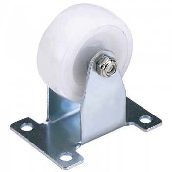 Fixed Plate Fixing Nylon Wheel, 75mm Diameter, S.W.L. 100kg Fixed Plate Fixing Nylon Wheel, 75mm Diameter, S.W.L. 100kg