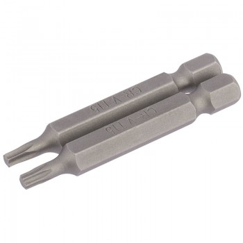 Draper TX-STAR® Insert Bit, 1/4” Hex, 25mm Long, T10 (Pack of 2) Draper TX-STAR® Insert Bit, 1/4” Hex, 25mm Long, T10 (Pack of 2)