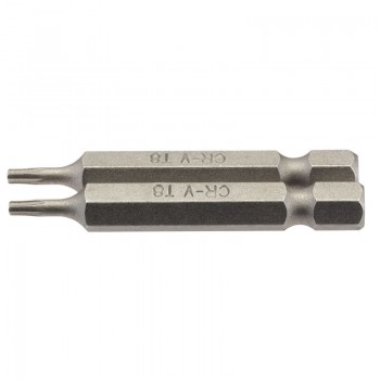 Draper TX-STAR® Insert Bit, 1/4&rdquo; Hex, 50mm Long, T8 (Pack of 2)