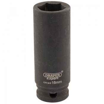 Expert HI-TORQ® 6 Point Deep Impact Socket, 3/8” Sq. Dr., 16mm Expert HI-TORQ® 6 Point Deep Impact Socket, 3/8” Sq. Dr., 16mm