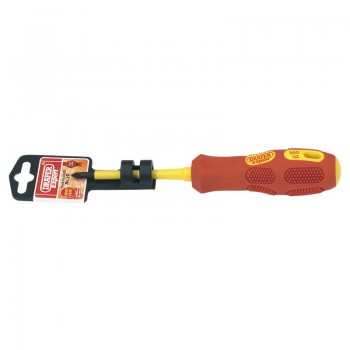 VDE Approved Fully Insulated Cross Slot Screwdriver, No.1 x 80mm (Display Packed) VDE Approved Fully Insulated Cross Slot Screwdriver, No.1 x 80mm (Display Packed)