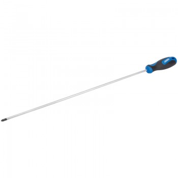 Extra Long Reach Soft Grip PZ Type Screwdriver, No.2 x 450mm Extra Long Reach Soft Grip PZ Type Screwdriver, No.2 x 450mm