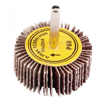 Abrasive Flap Wheel, 50 x 20mm, 60 Grit Abrasive Flap Wheel, 50 x 20mm, 60 Grit