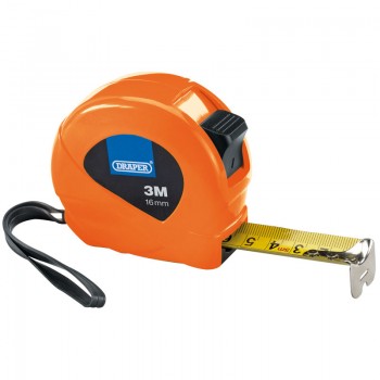 Measuring Tapes, 3m/10ft x 16mm, 3 Colours (Dispenser of 12) Measuring Tapes, 3m/10ft x 16mm, 3 Colours (Dispenser of 12)