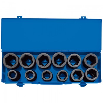 Combined MM/AF Deep Impact Socket Set in Metal Case, 3/4” Sq. Dr. (12 Piece) Combined MM/AF Deep Impact Socket Set in Metal Case, 3/4” Sq. Dr. (12 Piece)