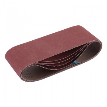 Cloth Sanding Belt, 100 x 610mm, Assorted Grit (Pack of 5) Cloth Sanding Belt, 100 x 610mm, Assorted Grit (Pack of 5)